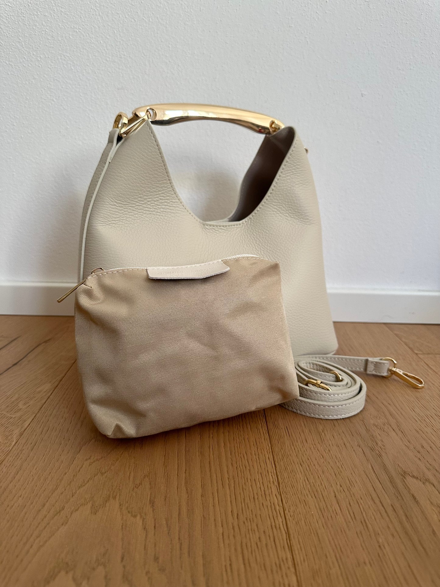 ALEX- borsa a mano, vera pelle