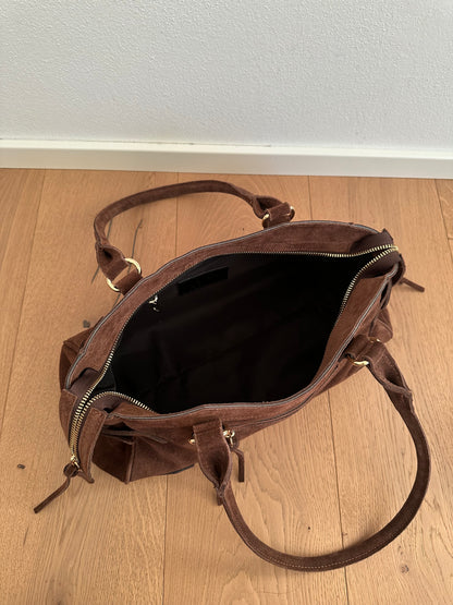 ZAIRA camoscio- borsa a spalla