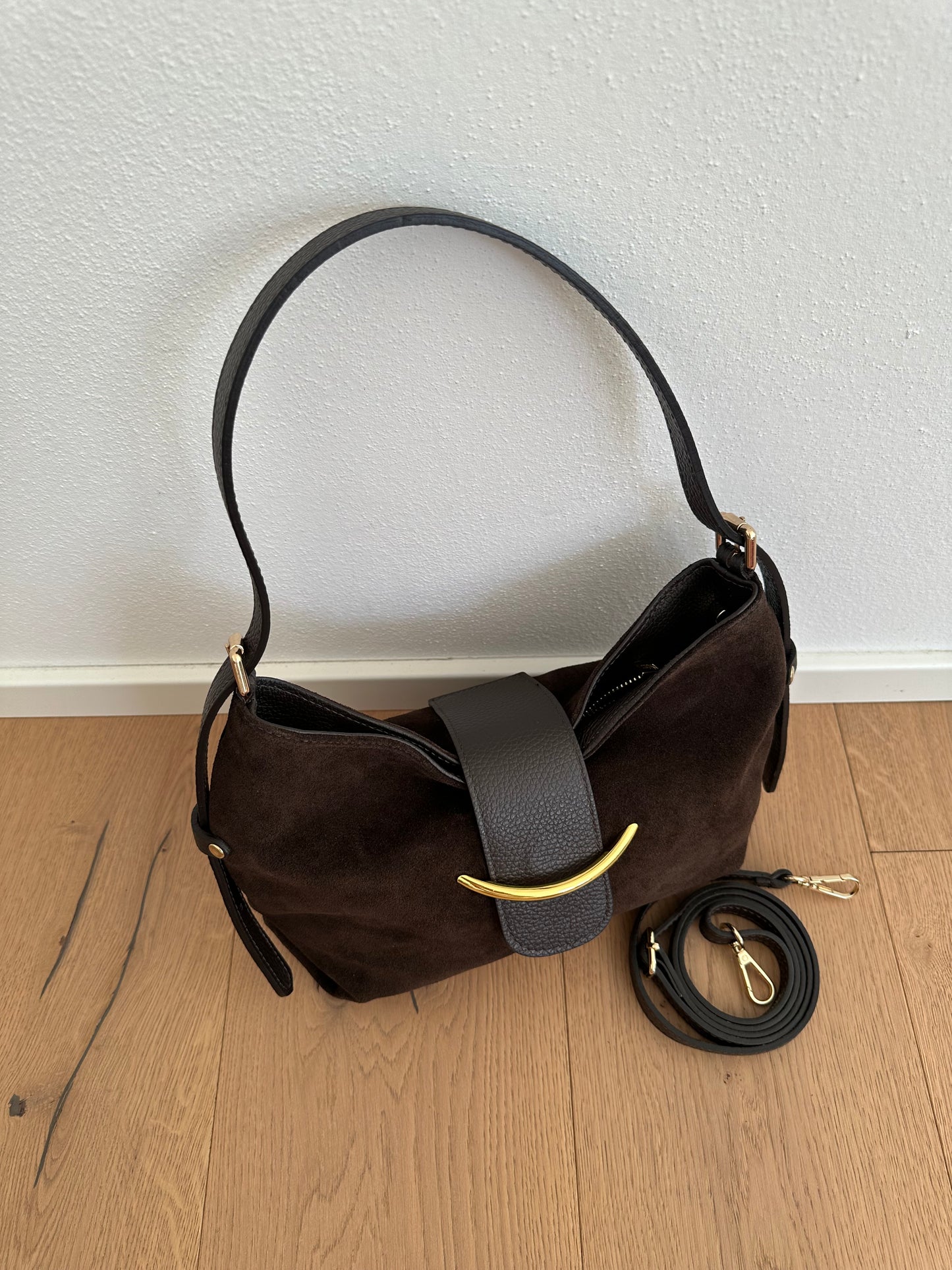 COCO- suede shoulder bag