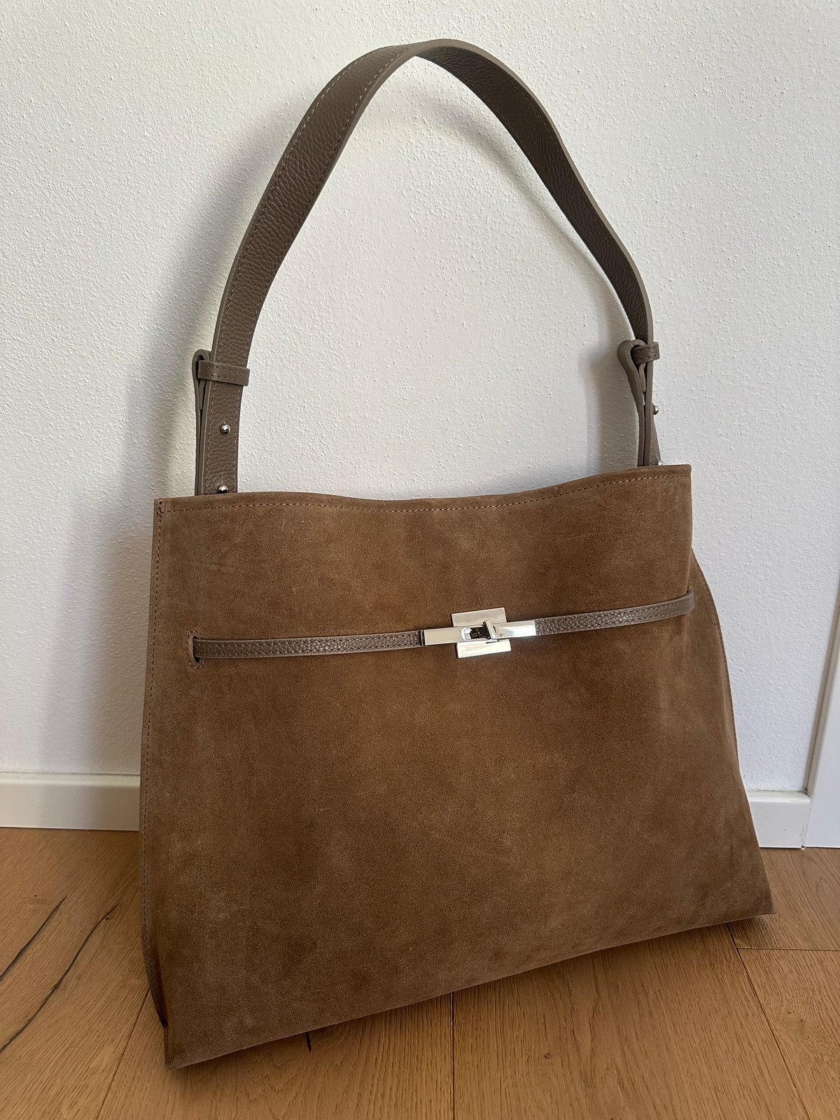 KIRA suede- borsa a spalla/ tracolla