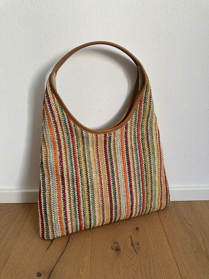 MIREA Classic- rafia hobo bag