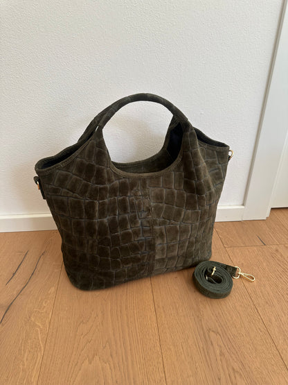 ESTELLE- suede coccodrillo