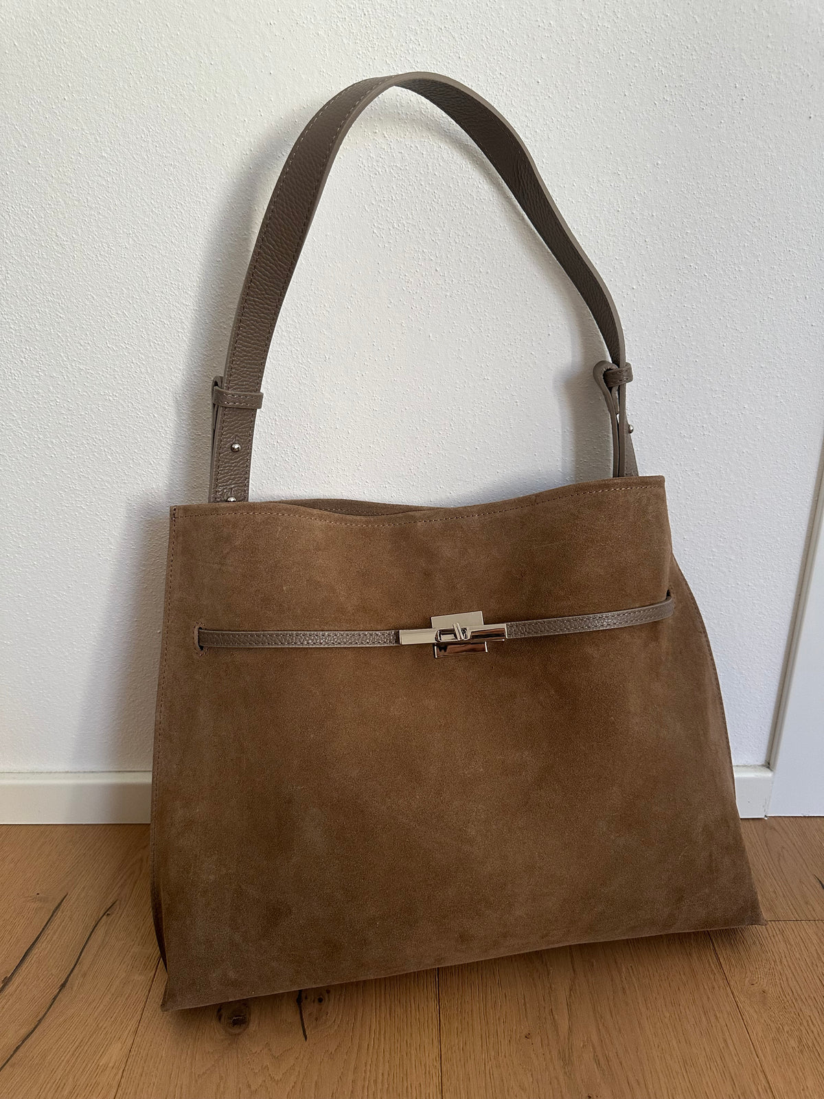 KIRA suede- borsa a spalla/ tracolla