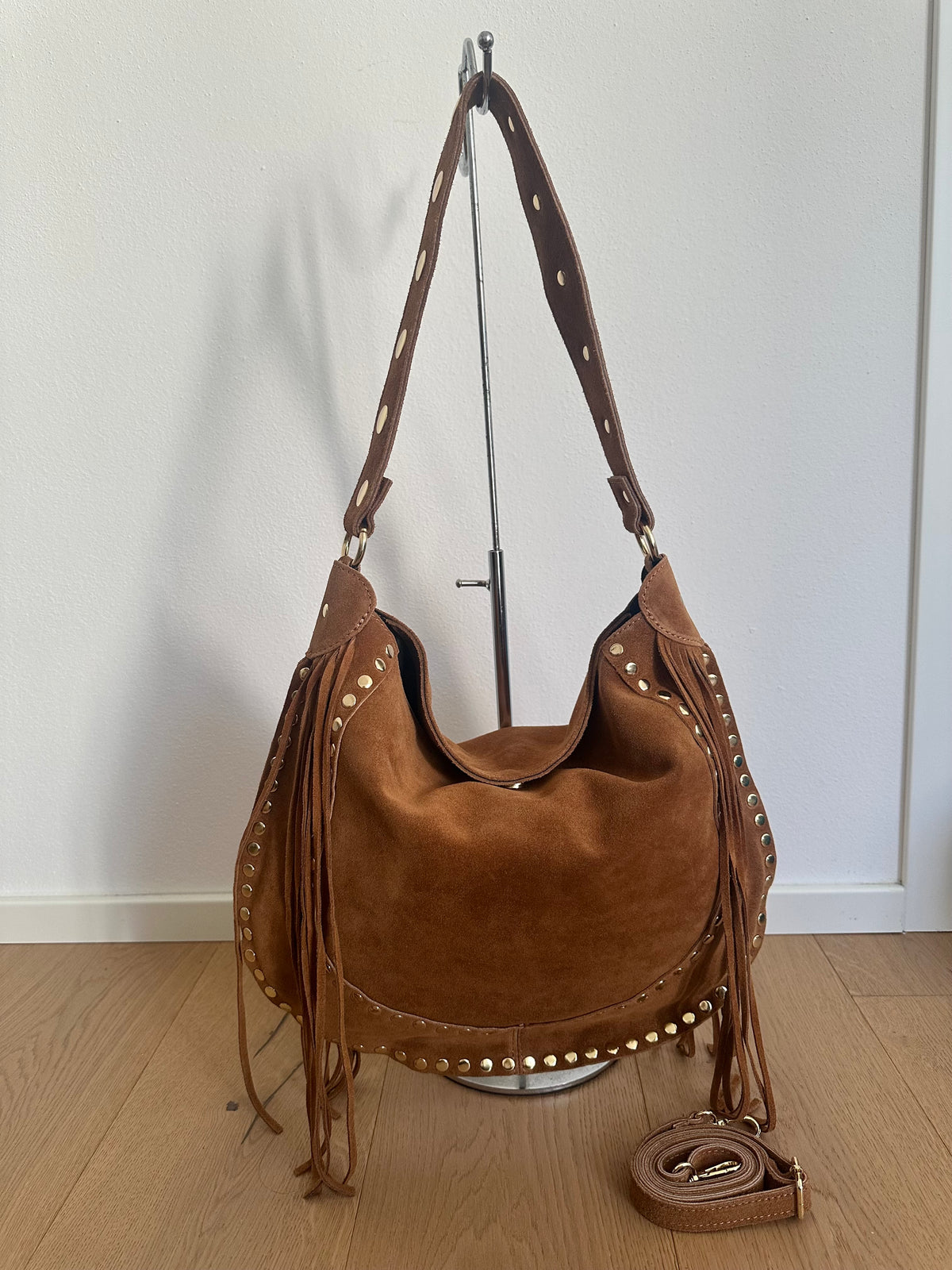 DAXY- maxi/ borsa a spalla camoscio