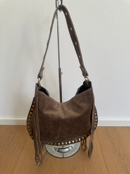 DAXY- medium/ borsa a spalla camoscio