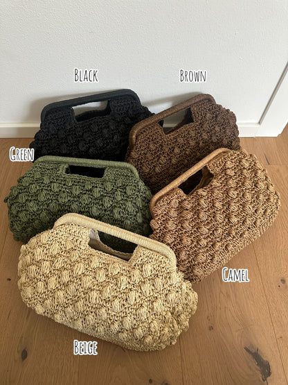 GISELDA - Pochette effetto Rafia