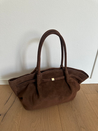 CORINNE LARGE- borsa a spalla camoscio
