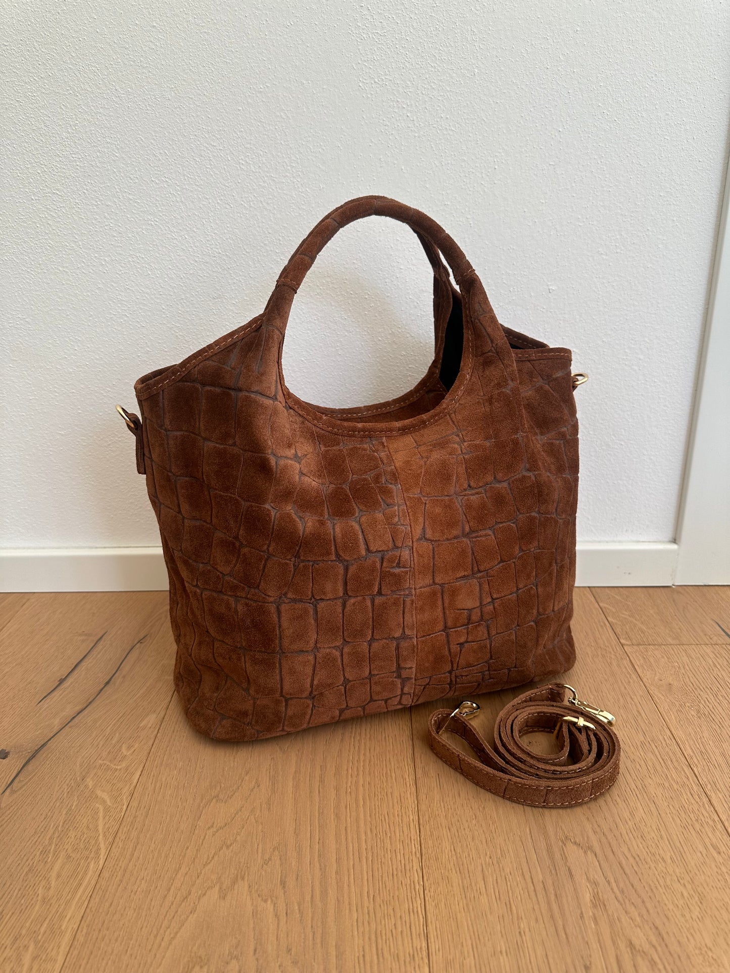 ESTELLE- suede coccodrillo
