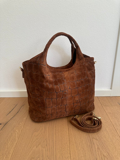 ESTELLE- suede coccodrillo