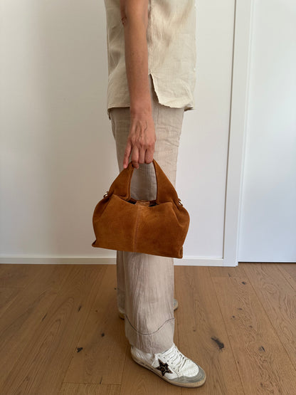 ZOE suede- Borsa a mano con tracolla