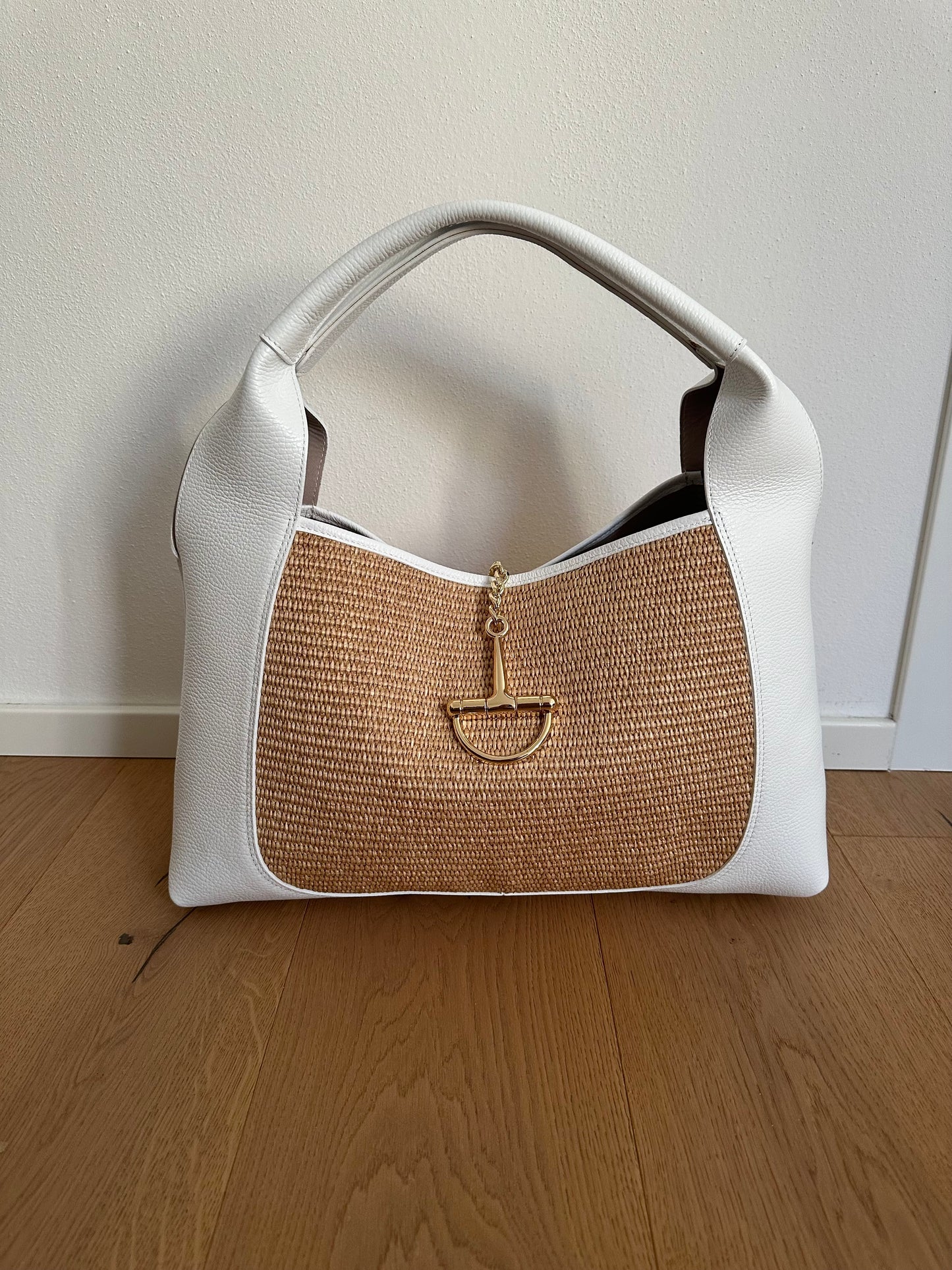 SVEVA rafia- LARGE shoulder bag