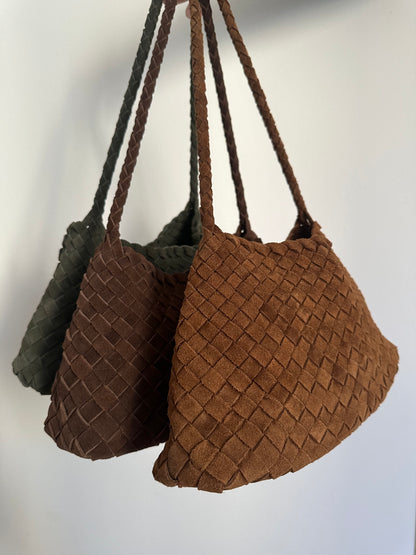 ROSY SMALL suede- shoulder bag