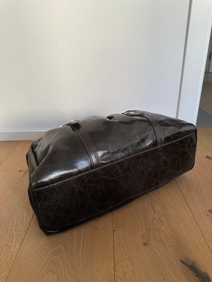 LYNN- borsa grande a spalla, con tracolla