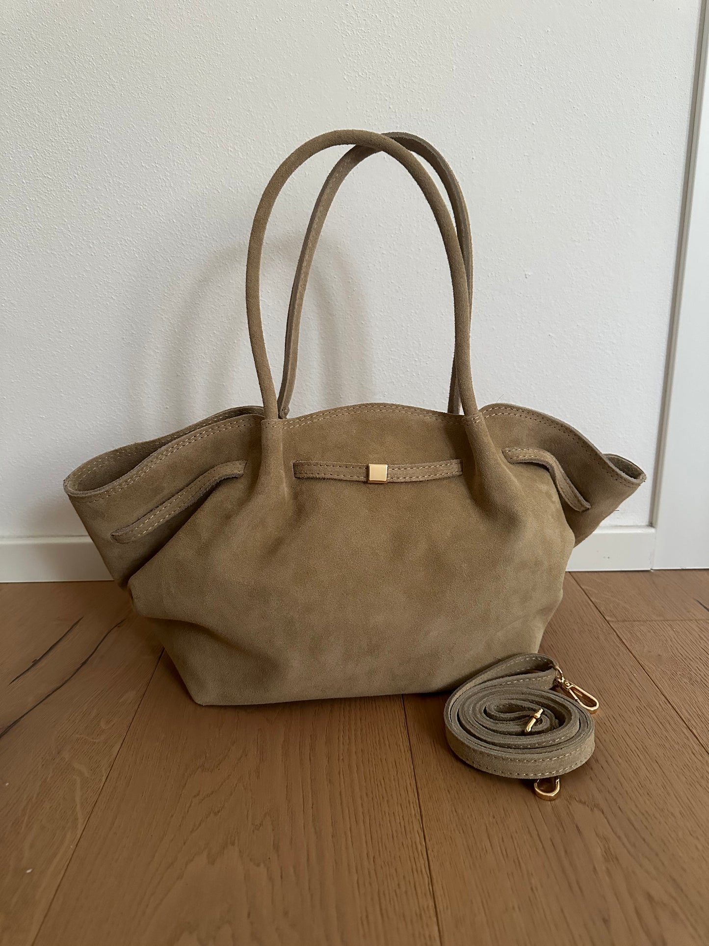 CORINNE LARGE- borsa a spalla camoscio
