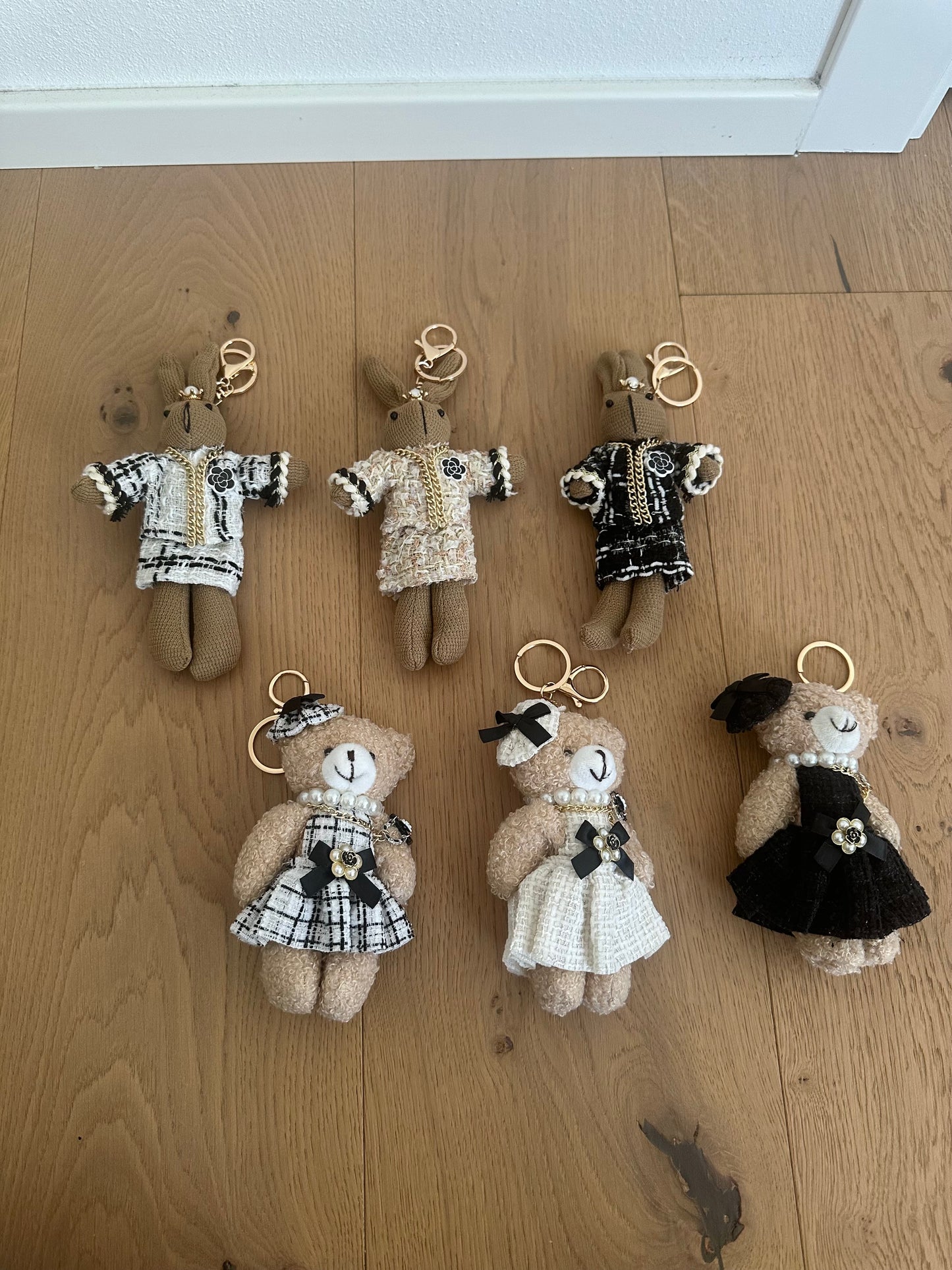 BAG CHARMS - BUNNY- TEDDY