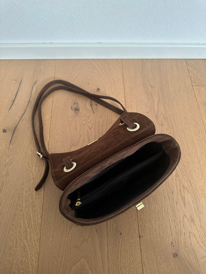 BLANCA- borsa a spalla camoscio