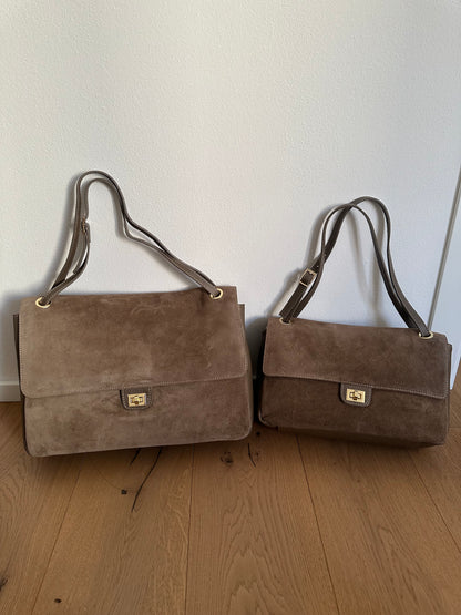 ANNABEL maxi camoscio- borsa a spalla
