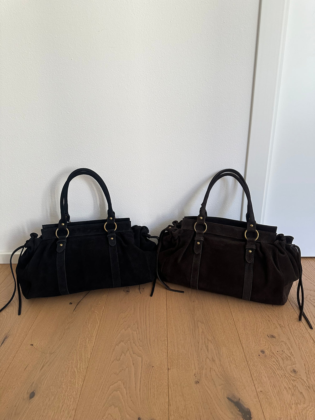 NAOMI camoscio- borsa con tracolla