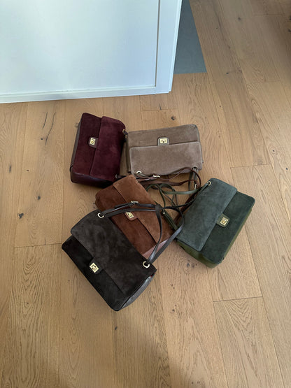 ANNABEL medium camoscio- borsa a spalla
