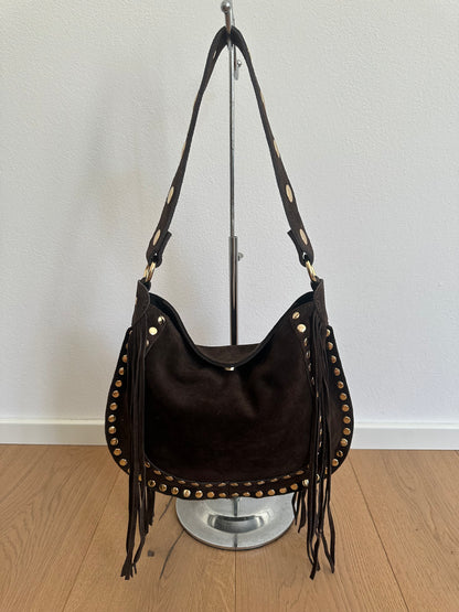 DAXY- medium/ borsa a spalla camoscio