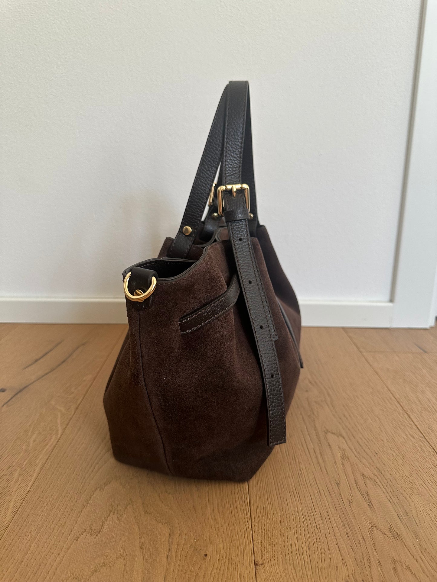NIKY - borsa a spalla camoscio