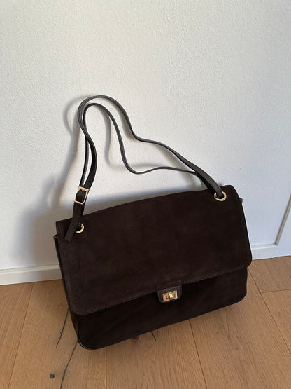 ANNABEL maxi camoscio- borsa a spalla