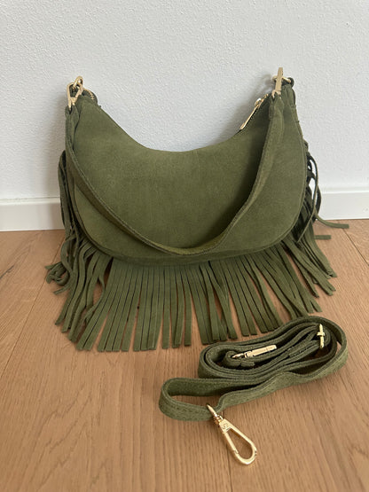 NINFEA - suede frange