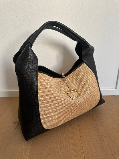 SVEVA rafia- LARGE shoulder bag