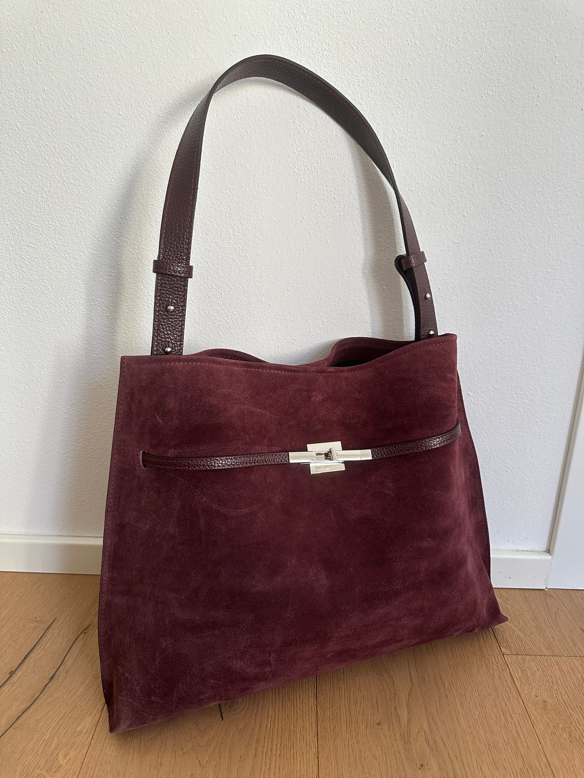 KIRA suede- borsa a spalla/ tracolla