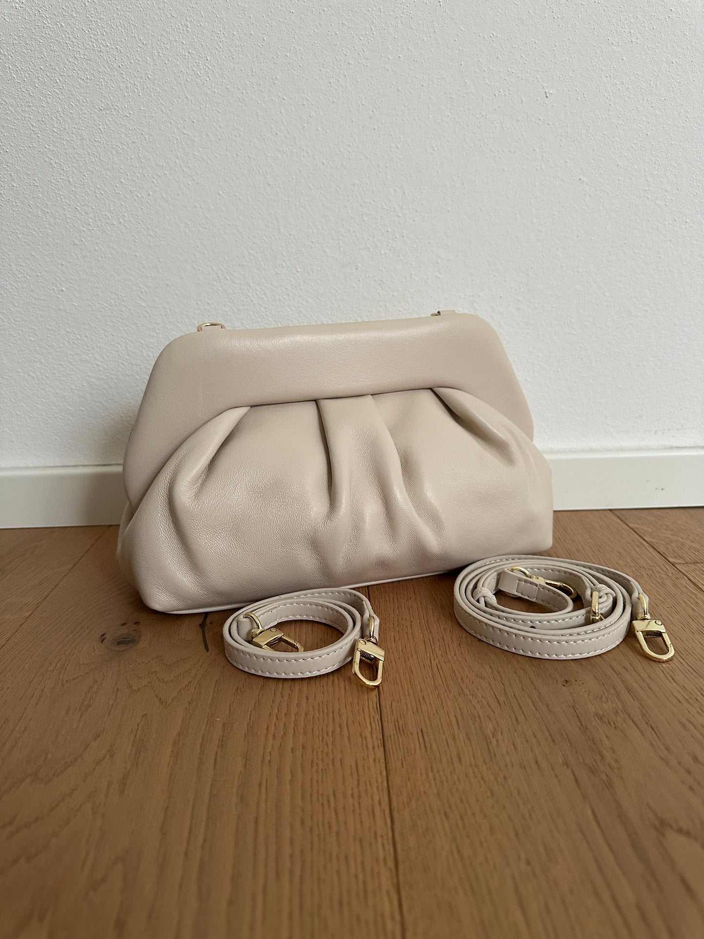 CANDY clutch- Vera pelle