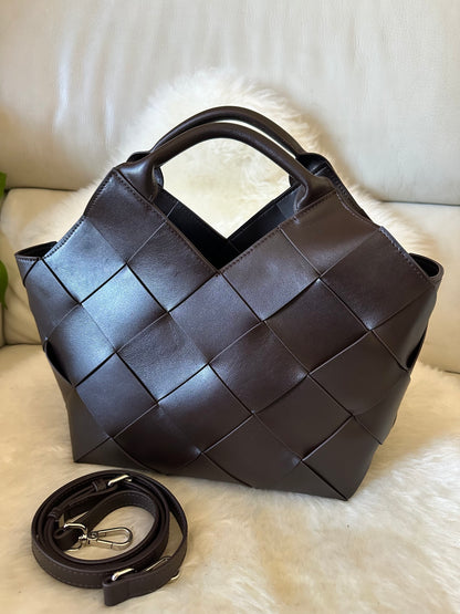 WOVEN HANDBAG- con tracolla