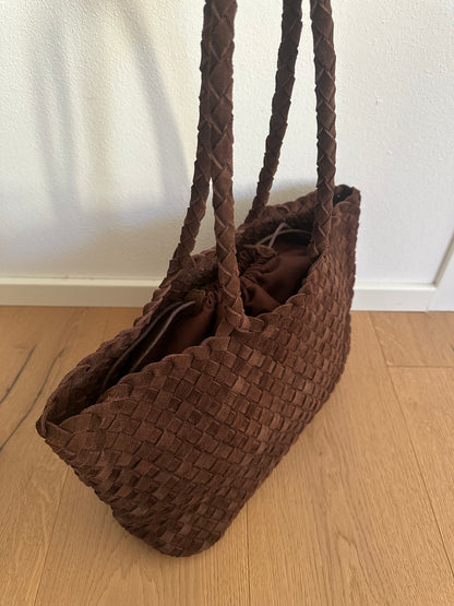 LEONIE- woven suede