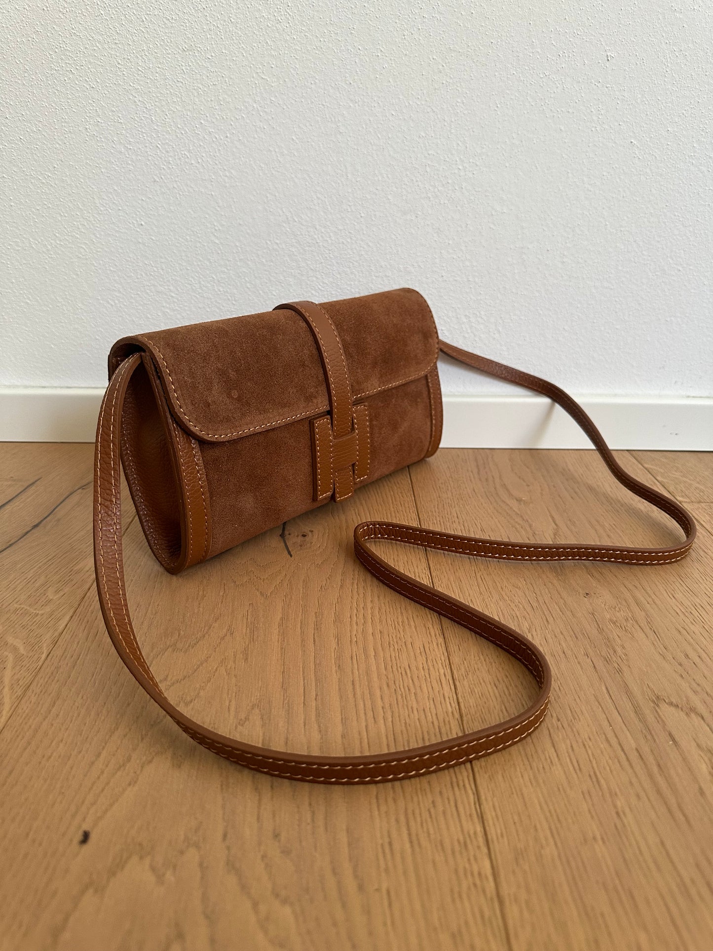 HANNAH suede- pochette con tracolla