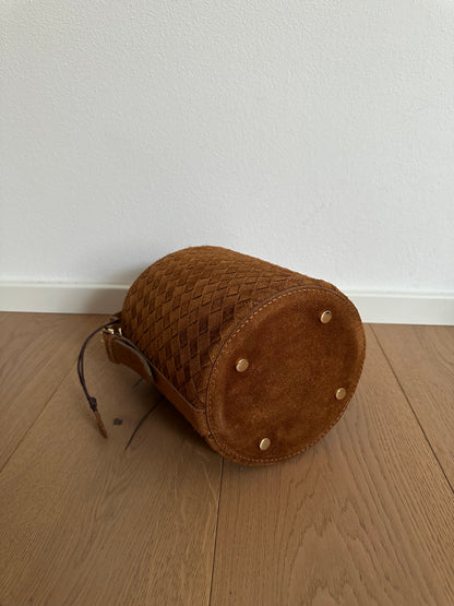 BARBARA- secchiello suede intrecciato