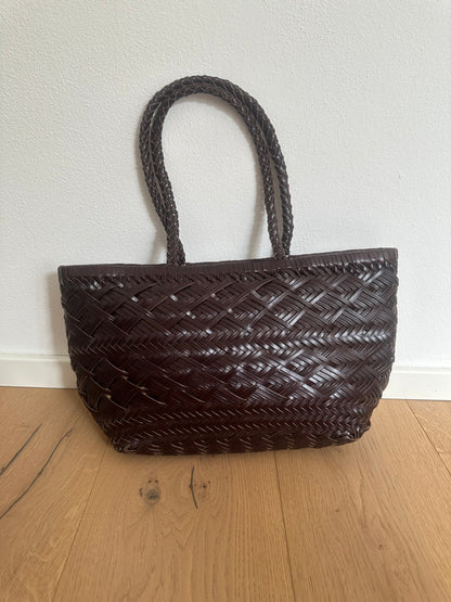 LEYA MEDIUM - tote bag intrecciata