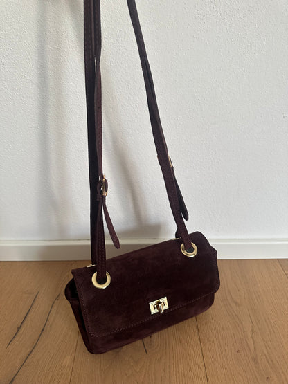 BLANCA- borsa a spalla camoscio