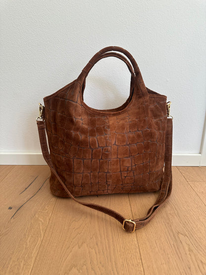 ESTELLE- suede coccodrillo
