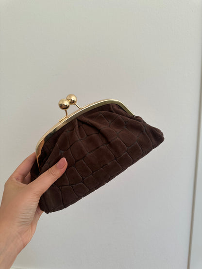 FORTUNA clutch - cocco suede