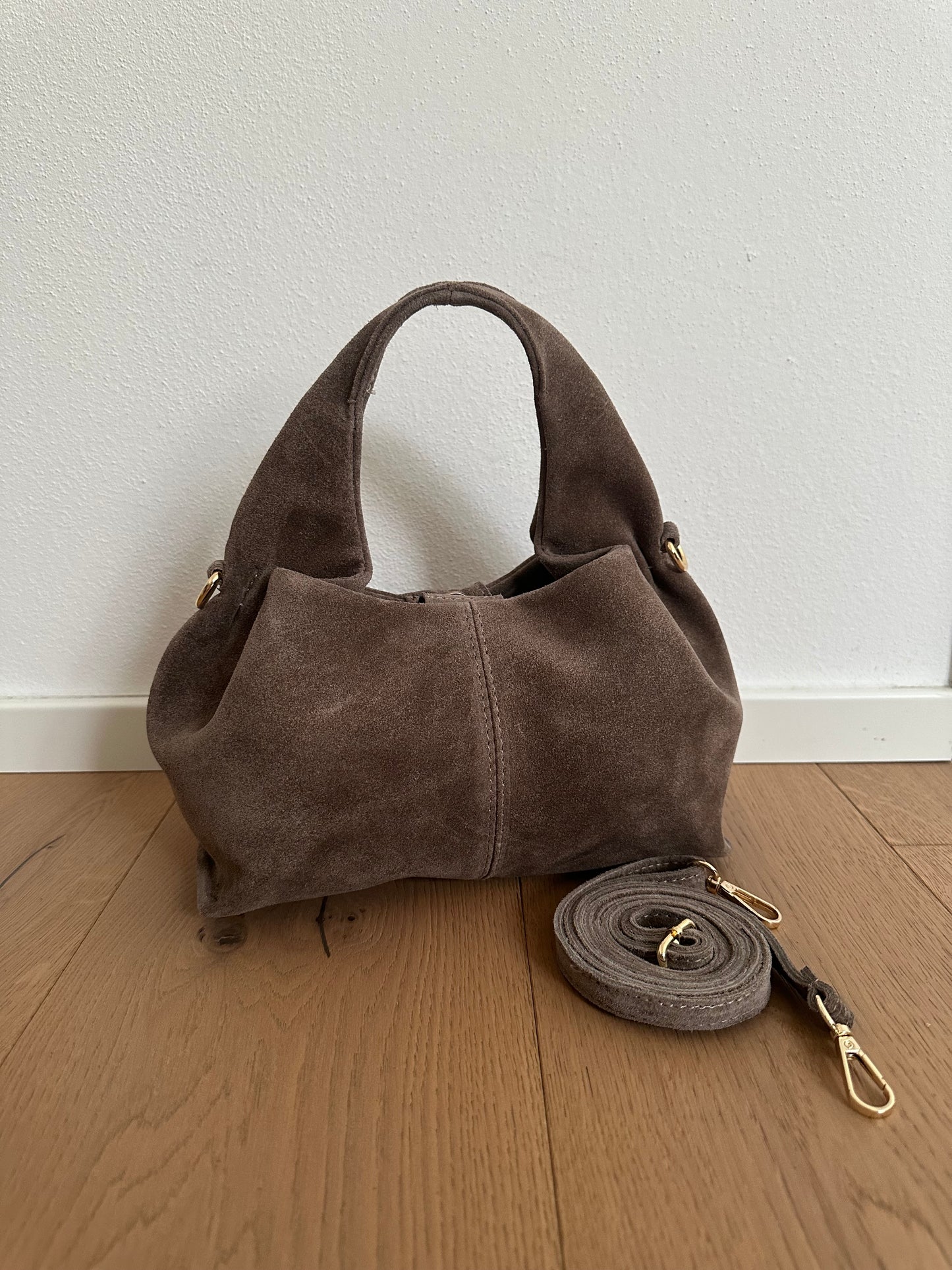 ZOE suede- Borsa a mano con tracolla