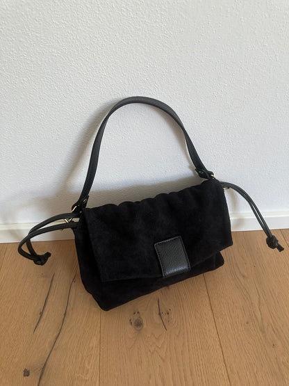 MIKA camoscio- borsa doppia tracolla