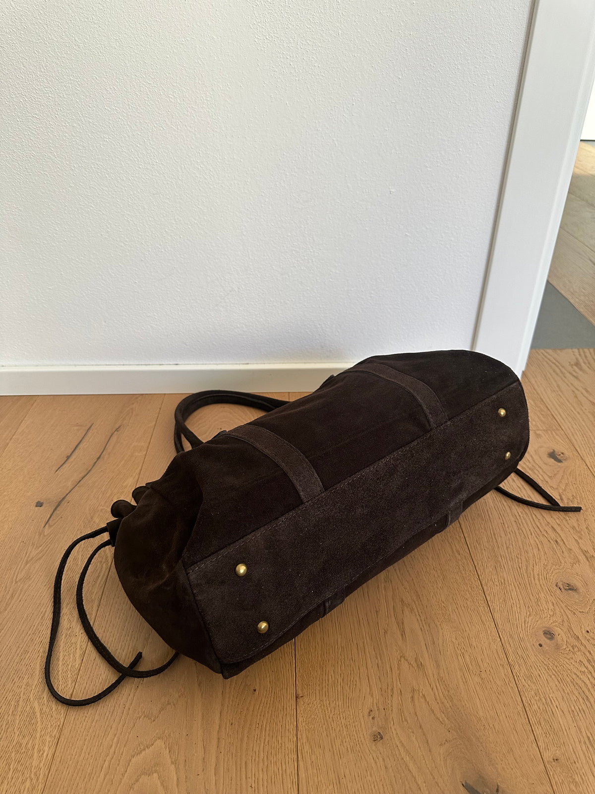 NAOMI camoscio- borsa con tracolla