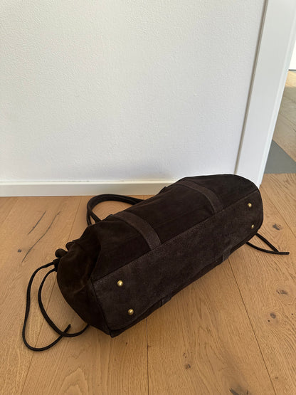 NAOMI camoscio- borsa con tracolla
