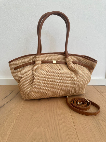 CORINNE LARGE- borsa a spalla rafia