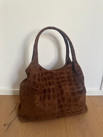 THEA - suede stampa coccodrillo