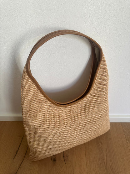 MIREA- rafia hobo bag