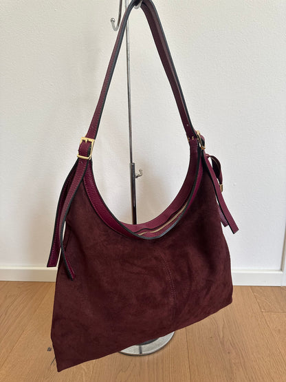 LIDIA hobo- suede