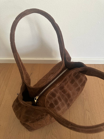THEA - suede stampa coccodrillo