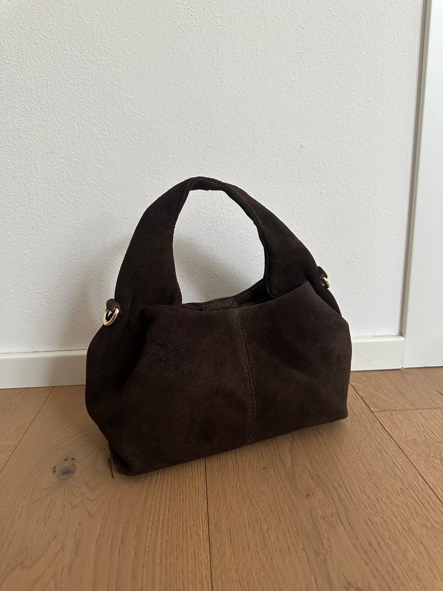 ZOE suede- Borsa a mano con tracolla
