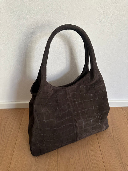 THEA - suede stampa coccodrillo