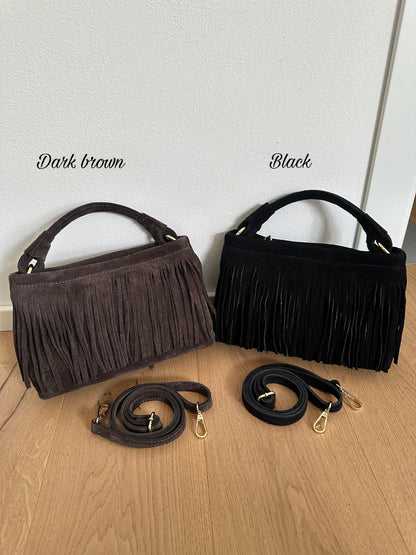 MAJE - frange suede